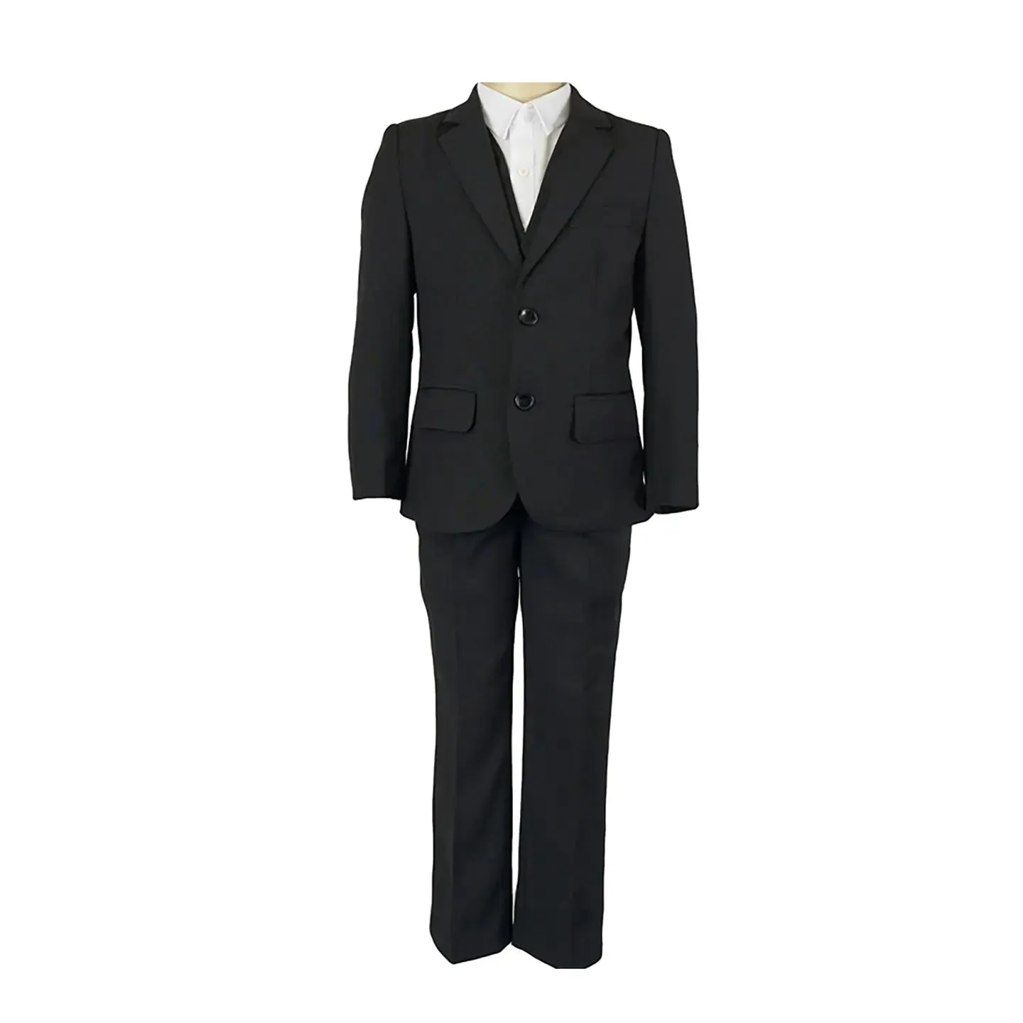 4 Piece Black Suit Set (6M-7Y)