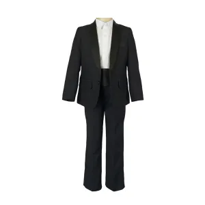 4 Piece Black Tuxedo Suit Set (6M to 7Y)