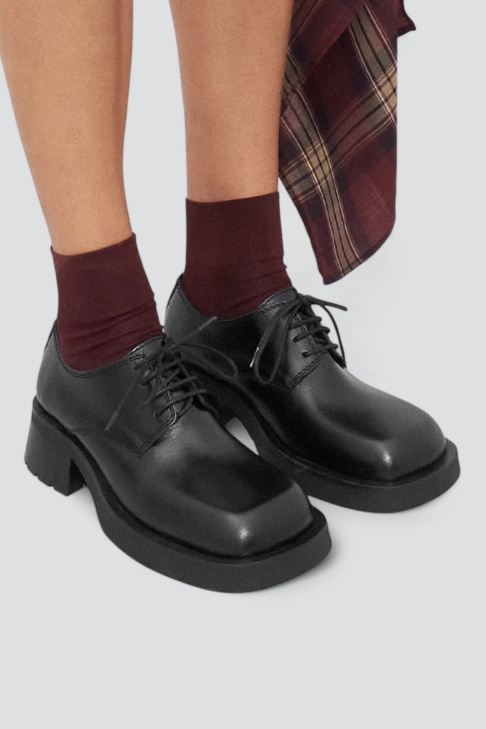 Black Althea Brogues