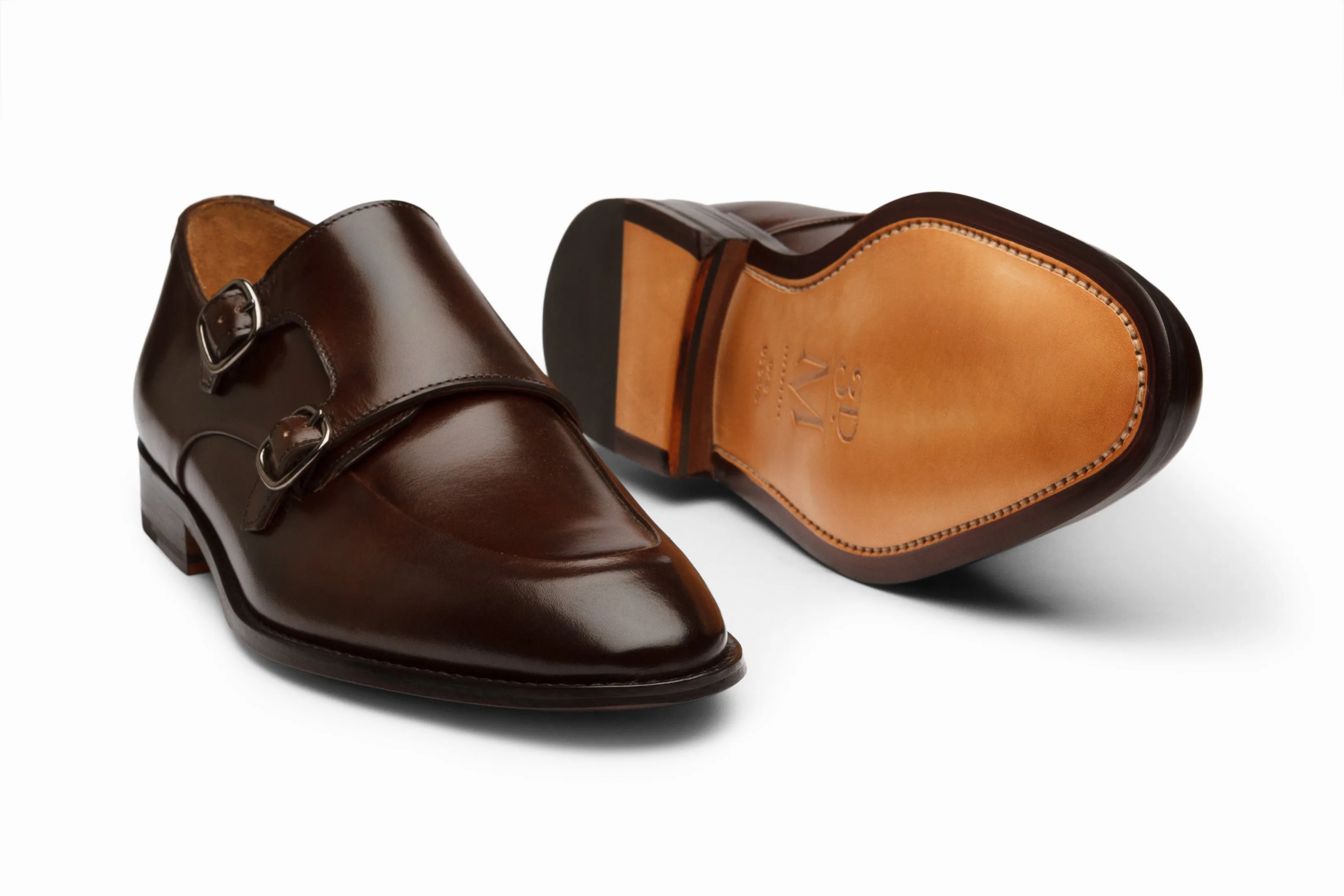 Diplomat Double Monkstrap - Dark Brown