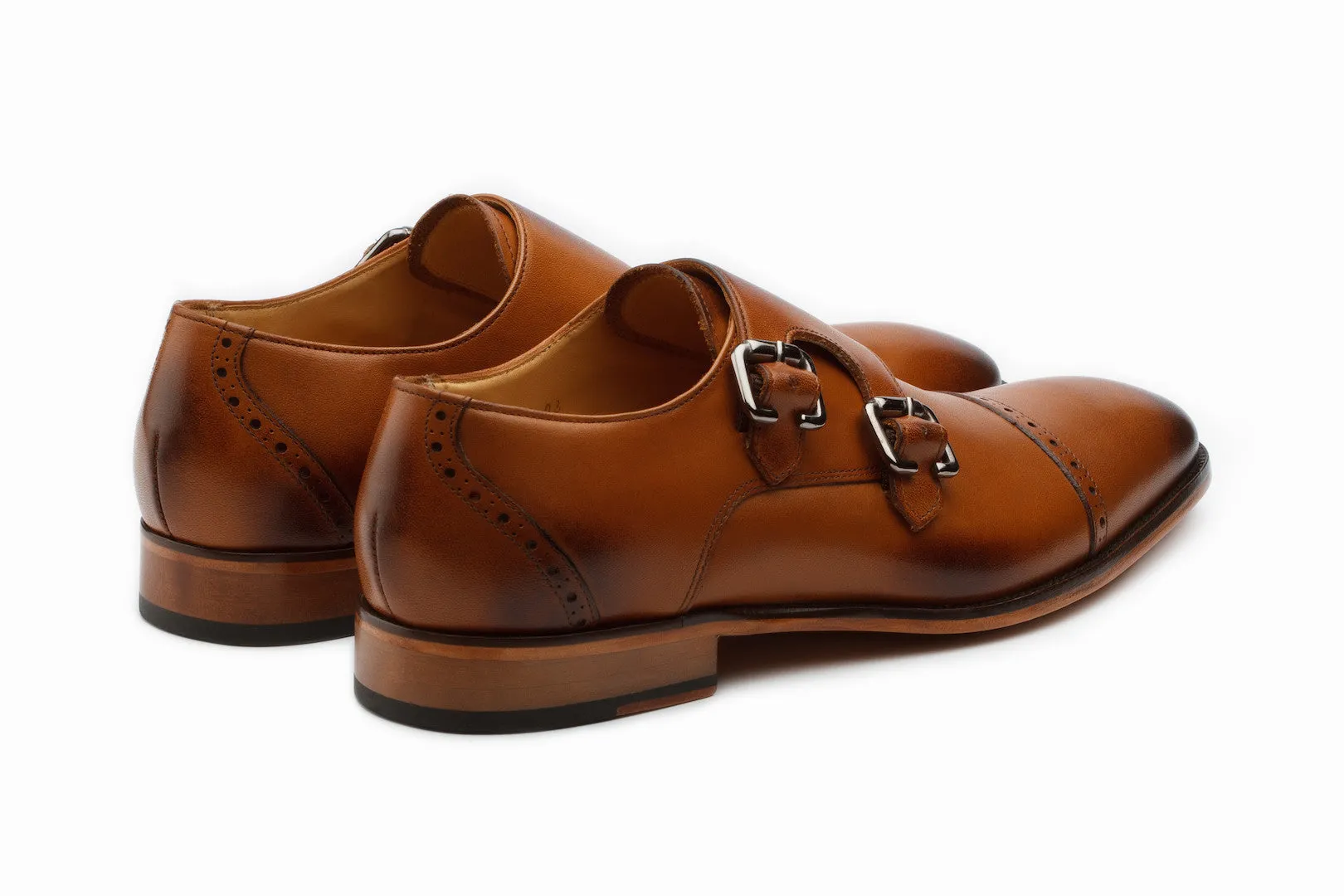 Double Monkstrap - Tan