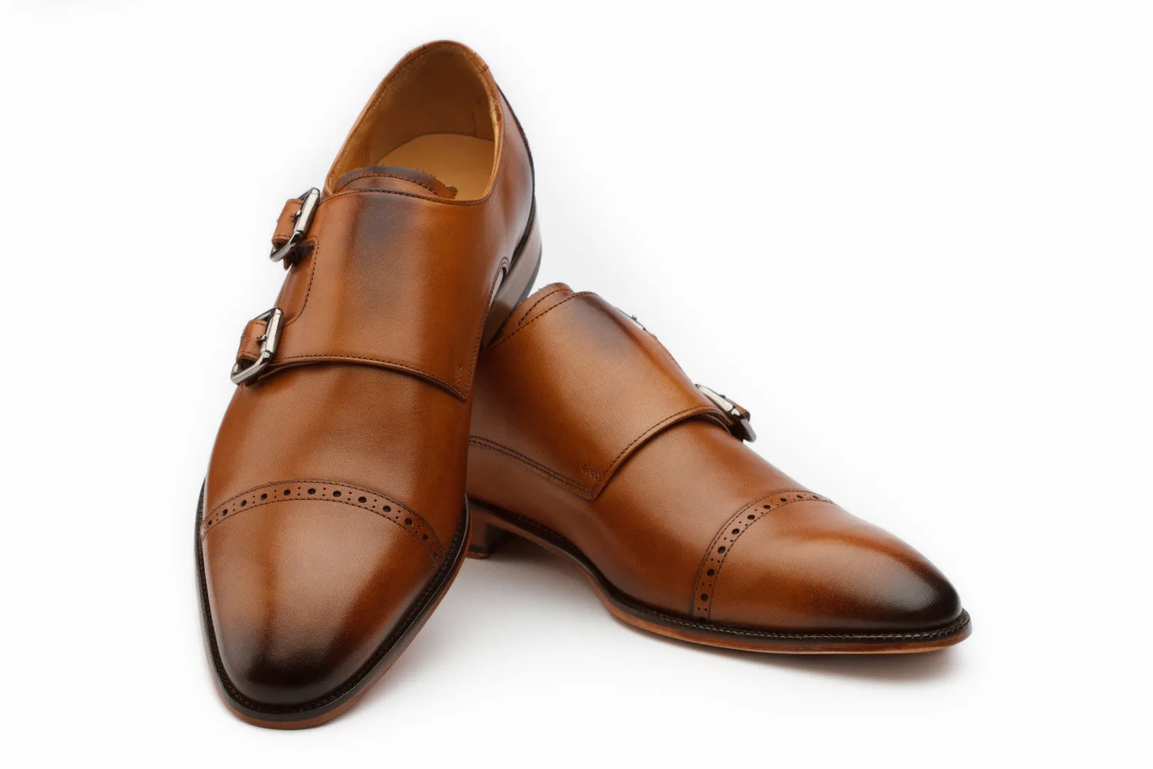 Double Monkstrap - Tan