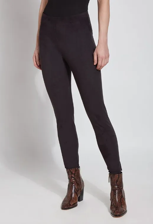 Hi Waist Suede Legging
