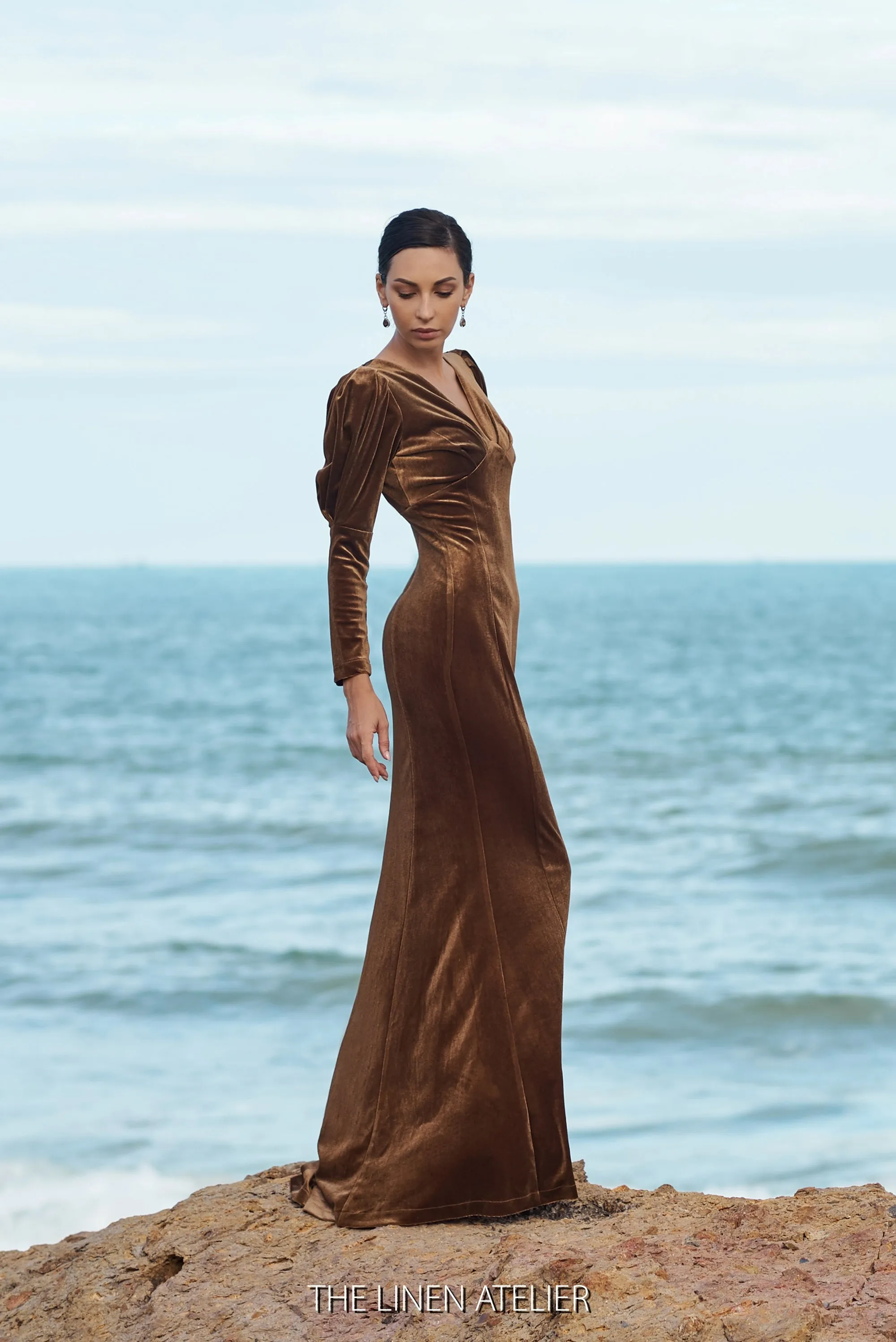 JULIA Velvet Dress Long Sleeve