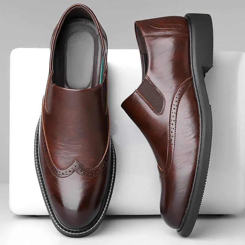 Men's Brogues Formal Leather Shoes (In Stock)