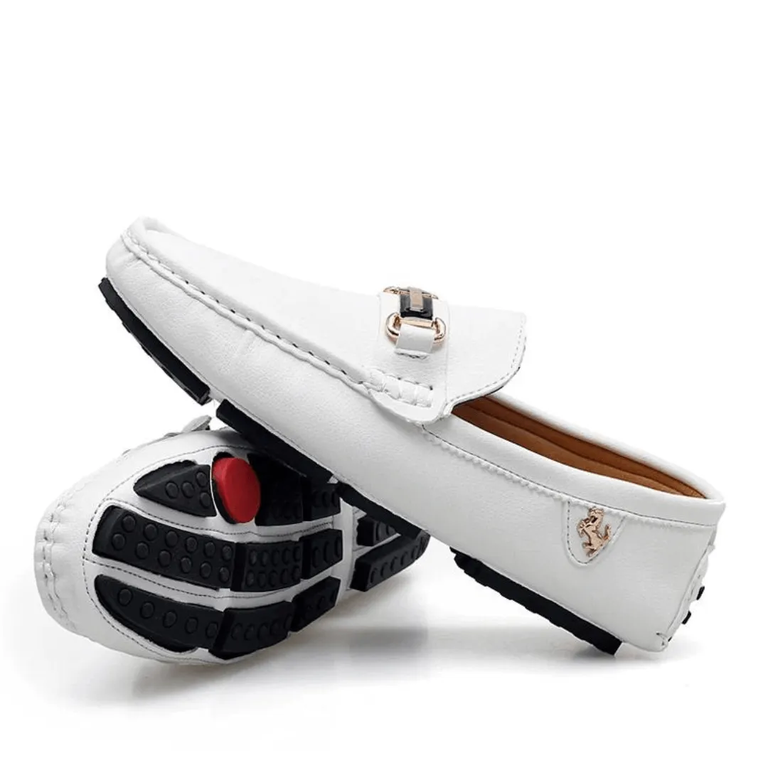 Men's Leather Moccasins - Comfortable Slip-On Shoes