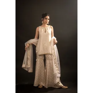 Monk & Mei Athena Kurti With Sharara And Dupatta (Set of 3)