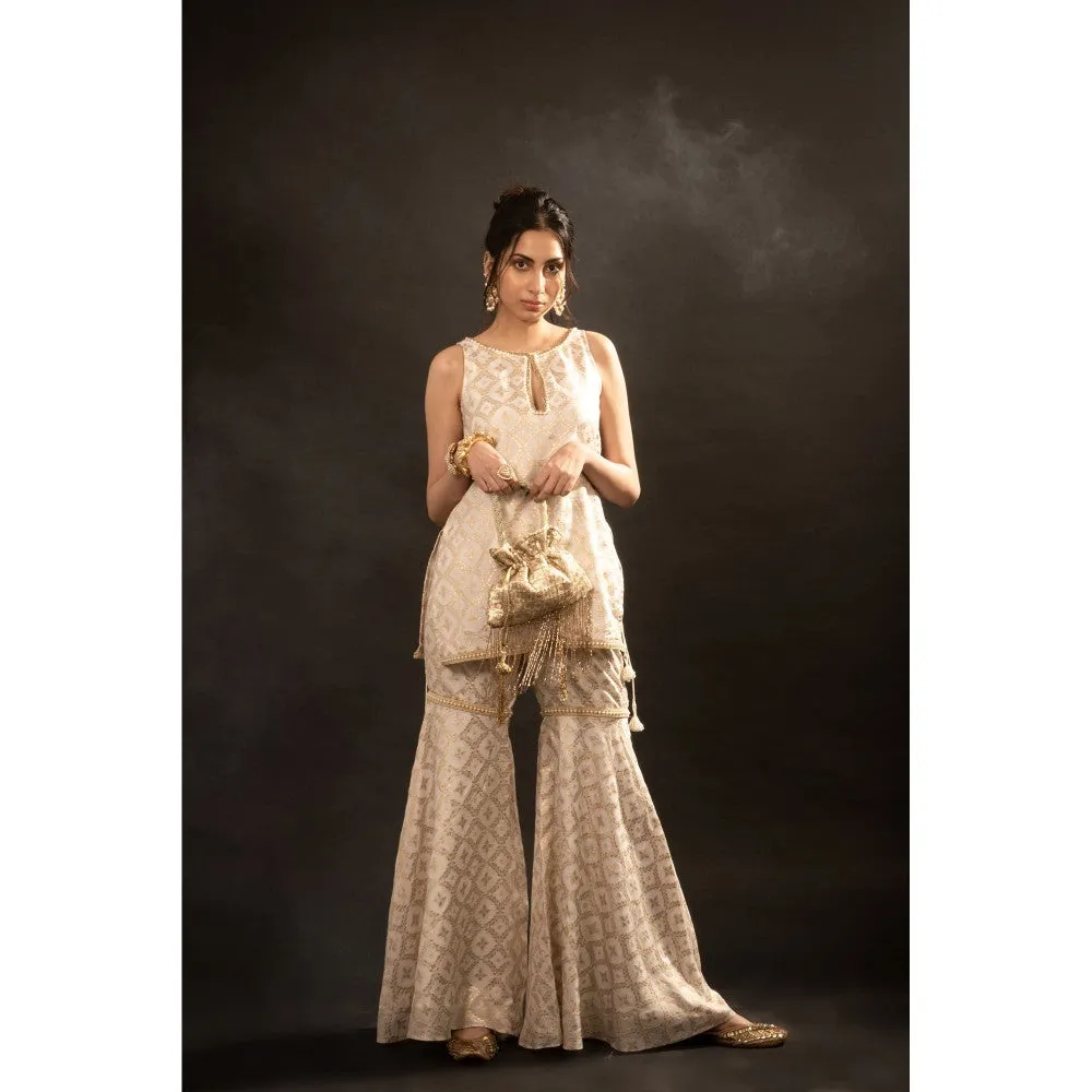 Monk & Mei Athena Kurti With Sharara And Dupatta (Set of 3)