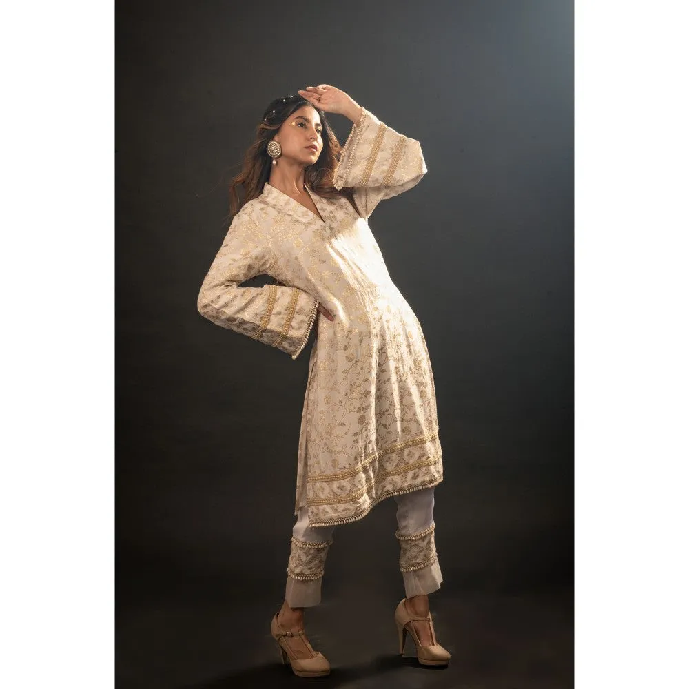 Monk & Mei Gracy Pakistani Kurta and Pant (Set of 2)