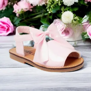 Pink Patent Bow Sandals