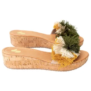 Silvia Cobos MAMBO Slip On Sandals in Green