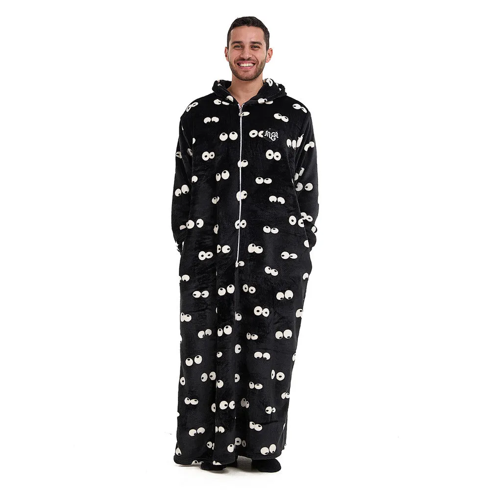 Snuggs Monk Wearable Blanket Black eyes