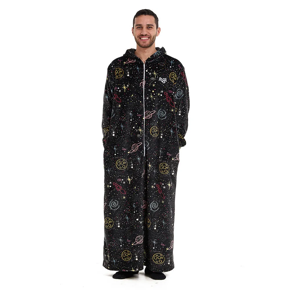 Snuggs Monk Wearable Blanket Black Space