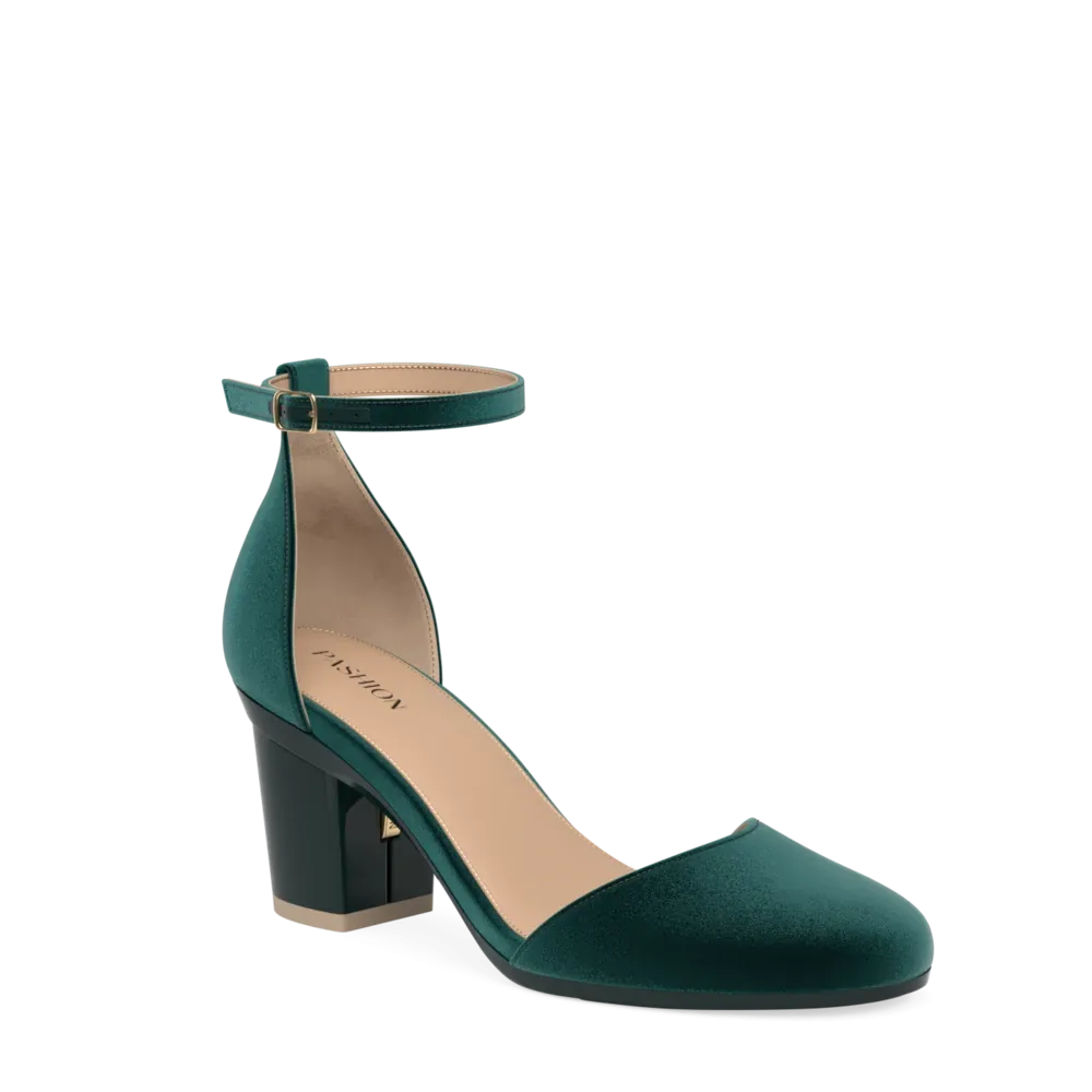 The Jocelyn - Forest Velvet 3 Block