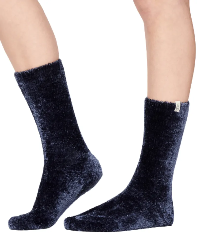 UGG Navy Leda Cozy Socks
